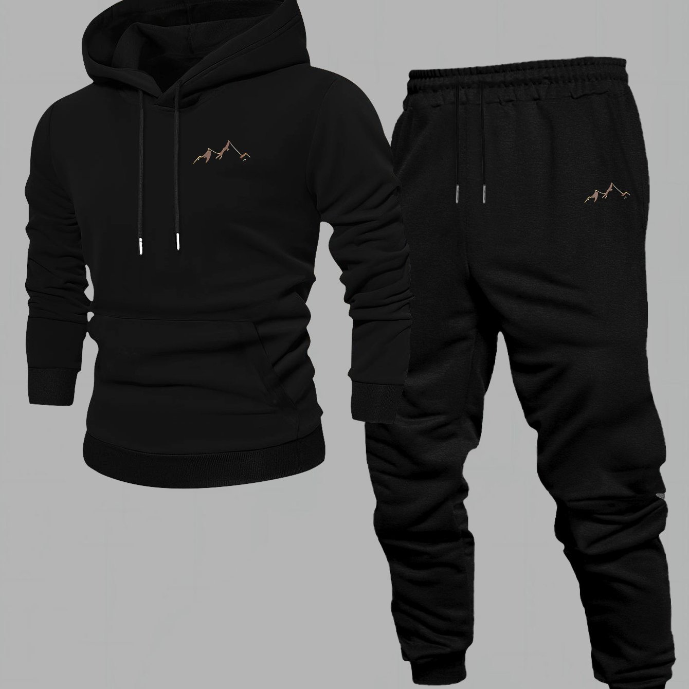 Men Shoes Joggers - メンズ春秋トラックスーツ ルーズフーディ スウェットパンツセット カジュアル長袖ツーピース スポーツジョガー衣装