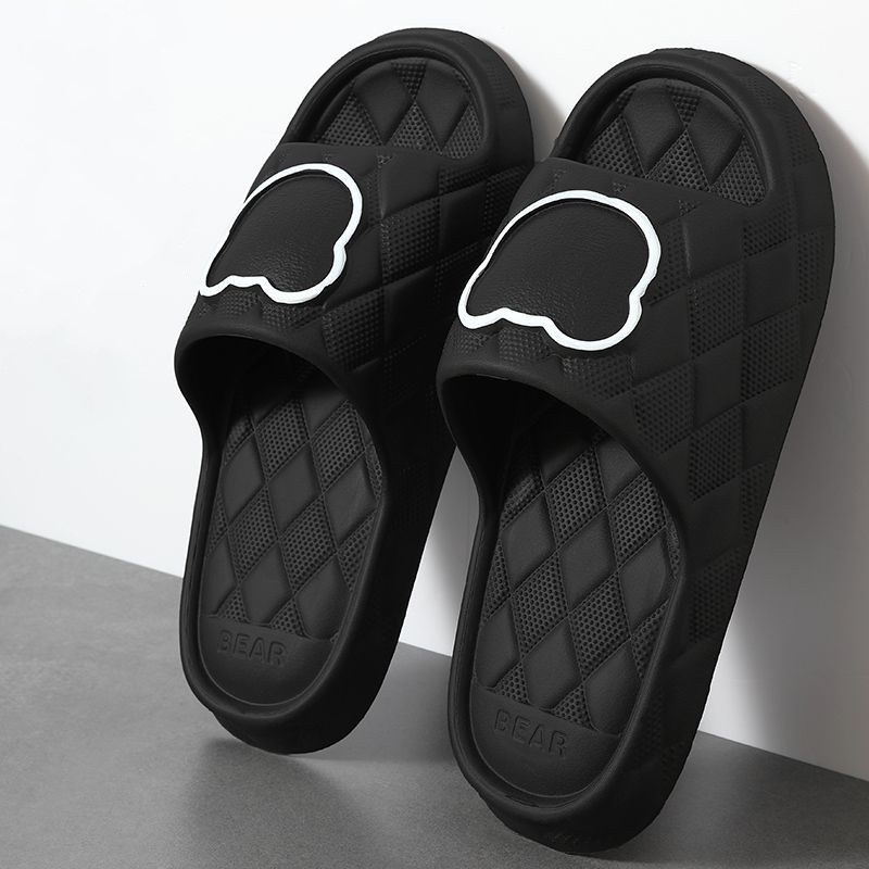 Flip Flop Beach Men - ビッグサイズ 48 49 厚い底の夏のビーチスライド男性バス滑り止めスリッパソフトサンダルファッション女性フリップフロップ漫画クマの靴