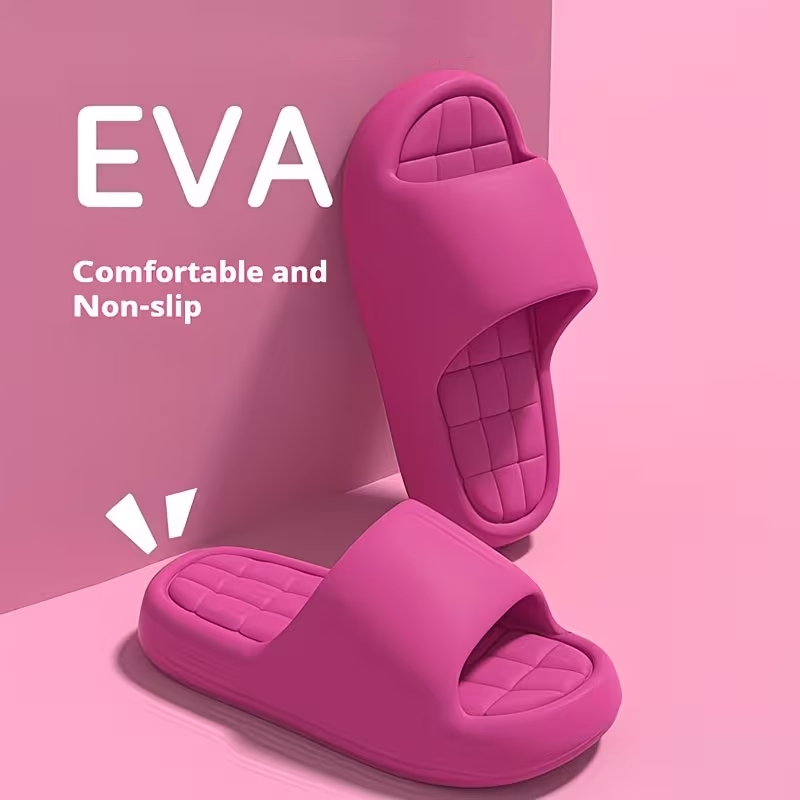 Men Shoes Size To Women - 女性の夏のスリッパ浴室シャワーシューズ厚いソフトソールノンスリップハウススリッパ男性ファッション軽量ビーチサンダル