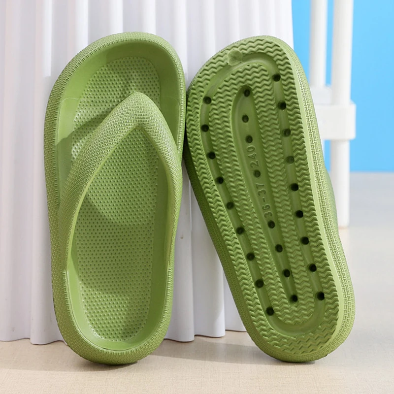 Men Shoes Size To Women - 滑り止めプラットフォームビーチサンダル レディース 2026 夏 ソフトソール クラウドスリッパ