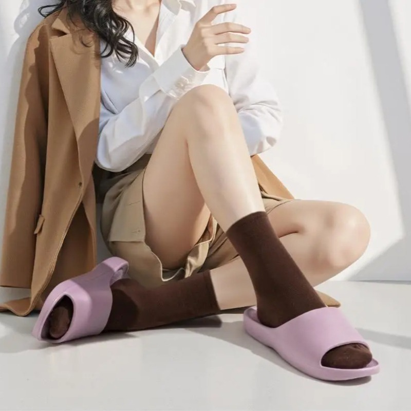 Men Shoes Size To Women - カップル向けEVAプラットフォームスリッパ、柔らかく通気性のある滑り止めスライド、軽量室内バスルームシューズ（男女兼用）