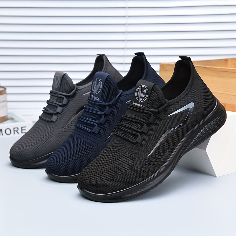 Men Shoes Trainers - 男性通気性メッシュスニーカースリッポン軽量ウォーキングシューズノンスリップカジュアルアウトドアランニングシューズ快適な夏の靴