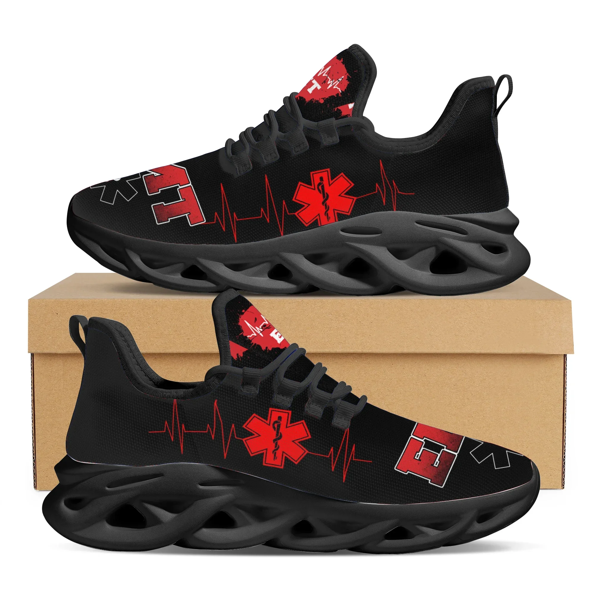 Men Shoes Sale - 2025 ホット販売フラットシューズファッション救急救命士 EMT EMS パターンメッシュスニーカー女性通気性靴 Zapatillas