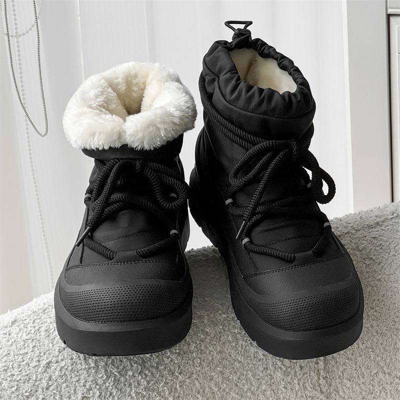 Men'S Shoes Qn - デザイナー新作メンズスノーブーツ冬用ハイカットアンクルブーツ屋外用滑り止め防水カジュアルコットンシューズプラッシュウォームワークブーツ