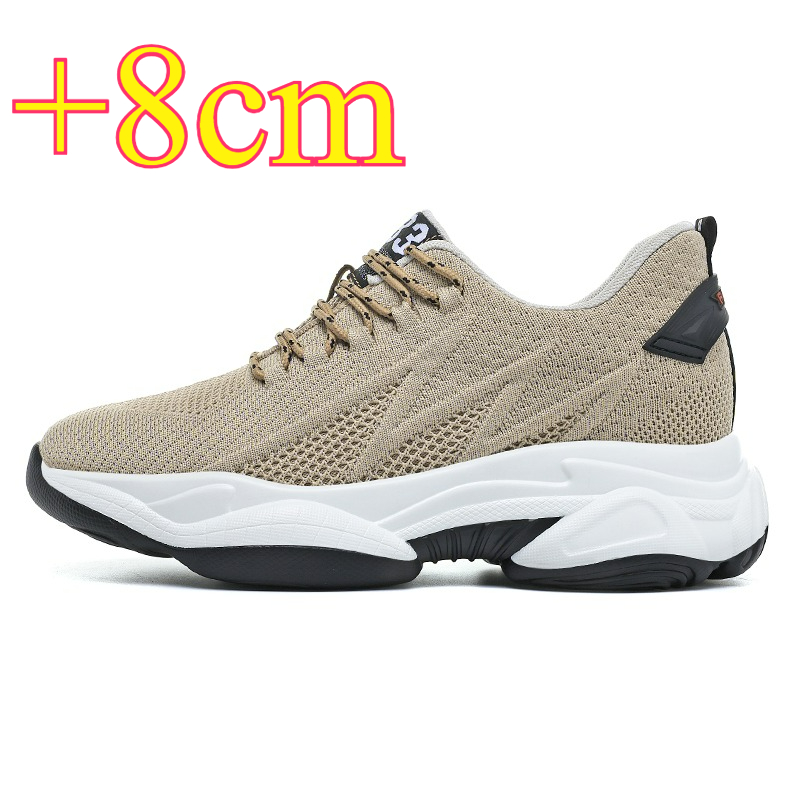 Men'S Shoes To Increase Height - メンズカジュアル身長アップシューズ、8cm身長増加シューズ、夏用通気性6cm身長アップシューズ