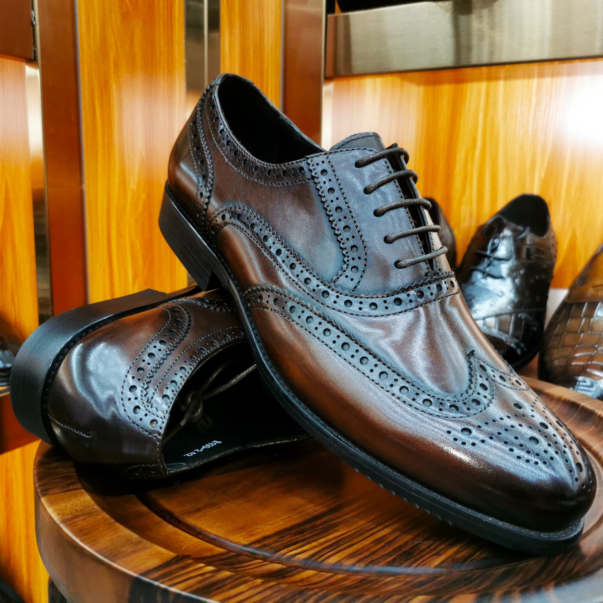 Monk Strap Shoe - 高級メンズドレスシューズ本革ブローグウィングチップトゥオックスフォードブラックブラウンレースアップビジネス結婚式フォーマルメンズシューズ