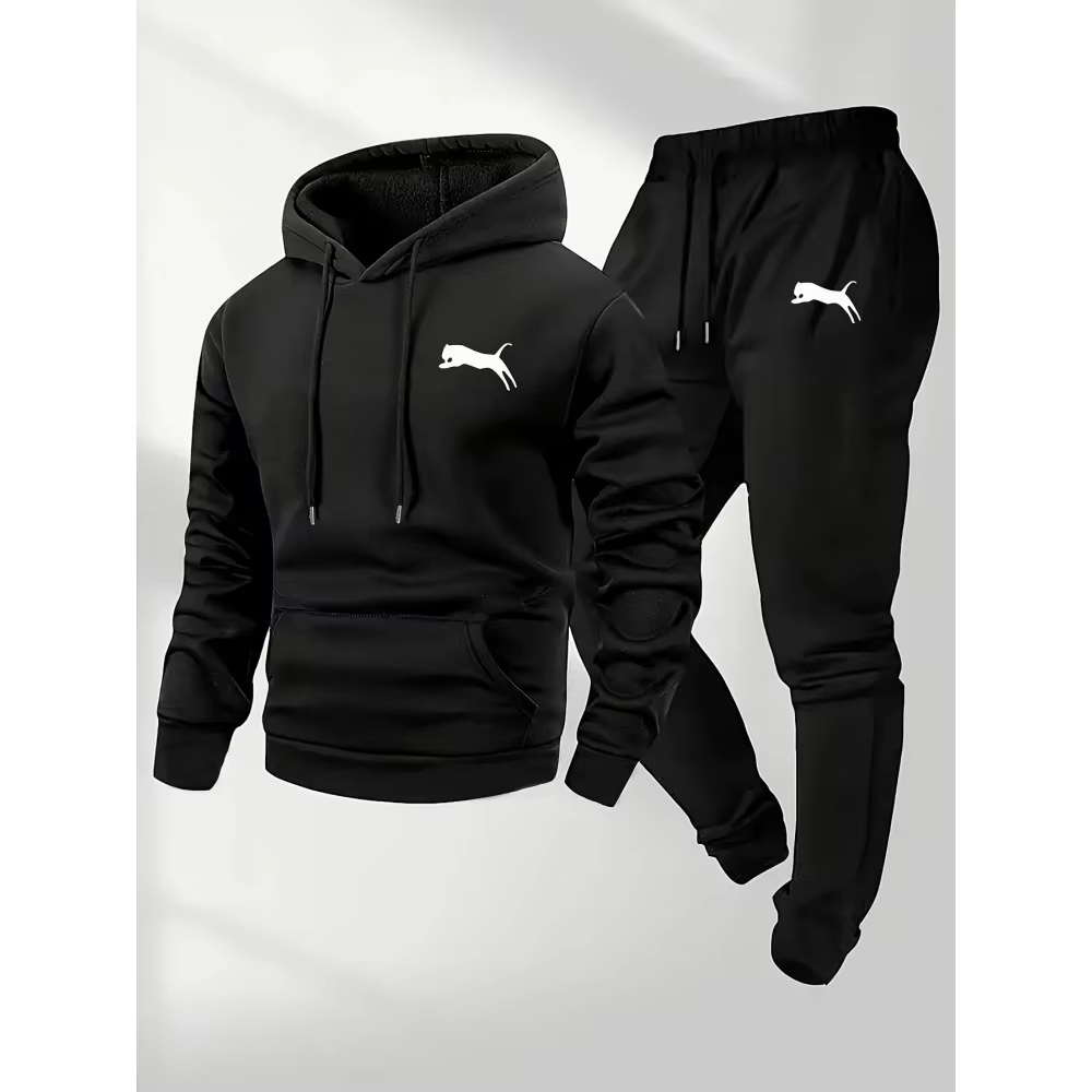 Men Shoes Joggers - 2026年売れ筋メンズフード付きスウェット＆パンツセットカジュアルトラックスーツストリートウェアスポーツウェアフィットネスジョガー服上下セット