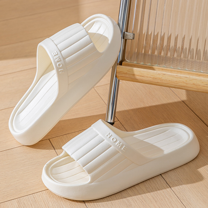 夏素敵な無地ホームスリッパ女性男性用ノンスリップEVAバスル - Men Shoes Size To Women のレビューと価格
