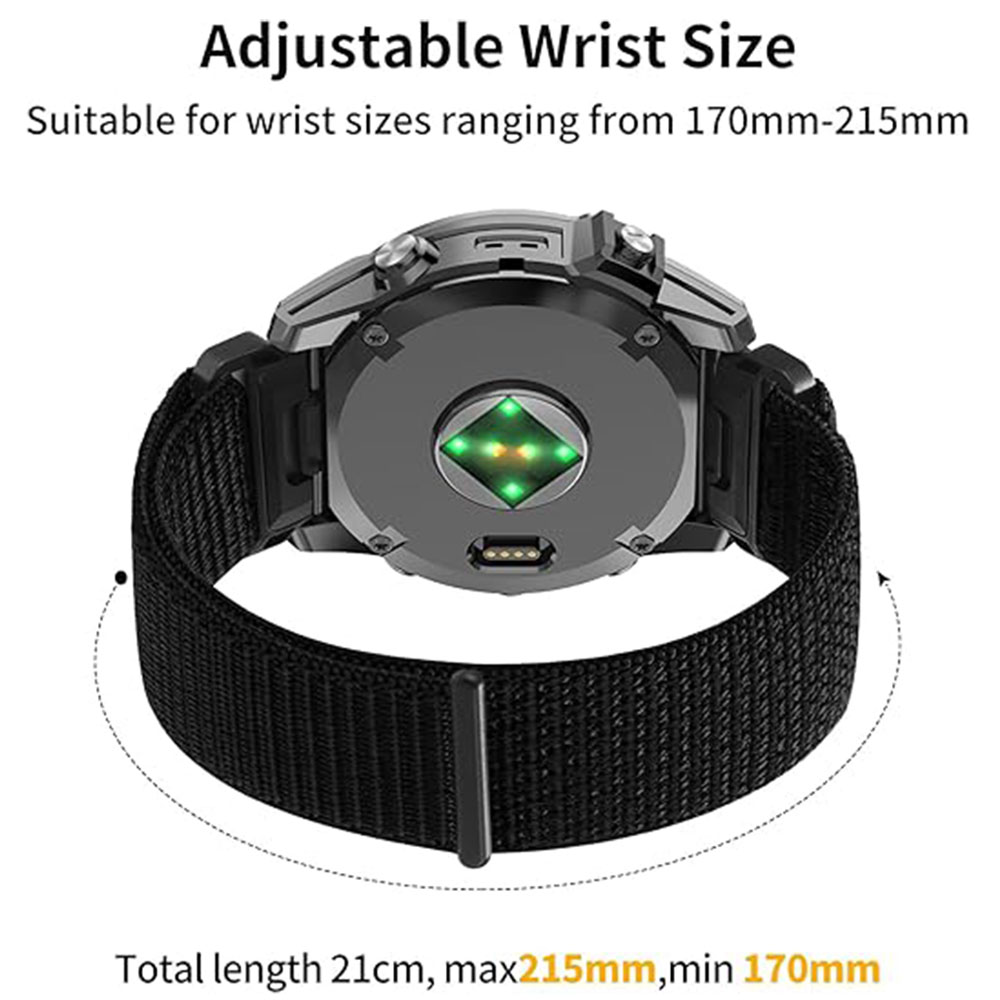 26mm 22mm クイックフィット ナイロン製腕時計バンド - Velcro Strap Sandal のレビューと価格
