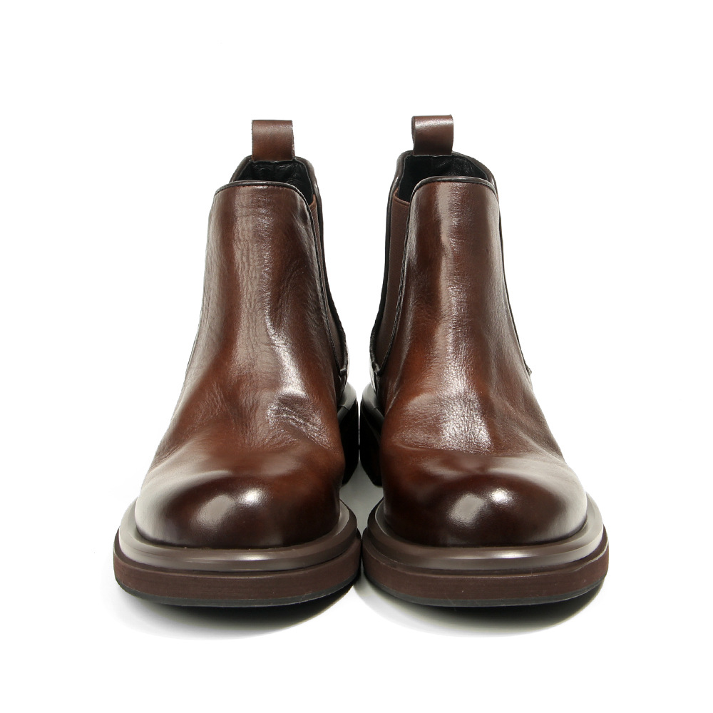 メンズ チェルシー ブーツ ハイトップ 本革 ドレスシューズ - Men Shoes Trainers のレビューと価格