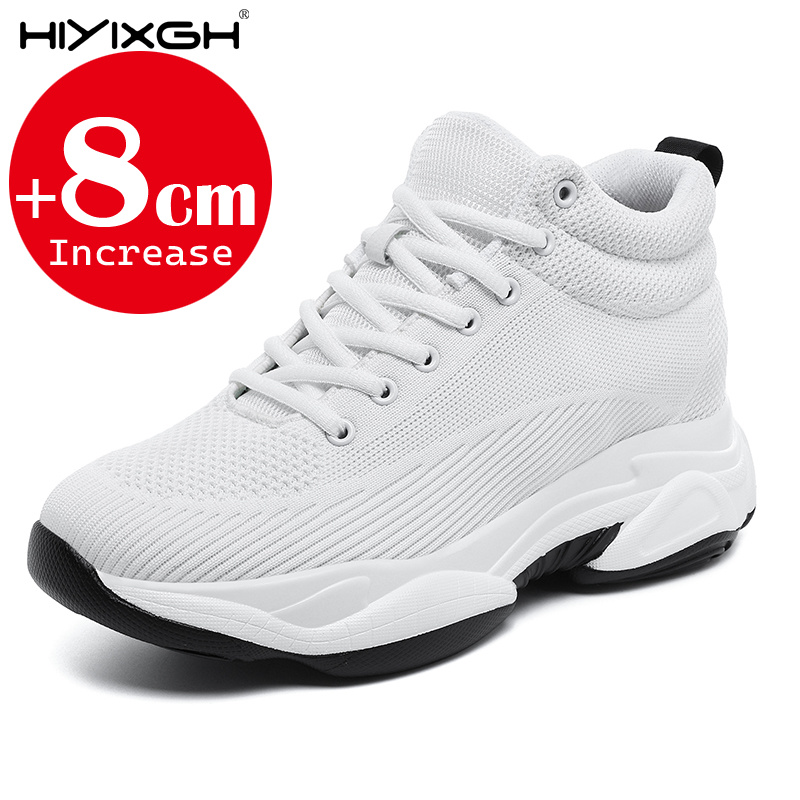 男性女性 8 センチメートル身長増加スニーカーメッシュ通気性 - Men'S Shoes To Increase Height のレビューと価格
