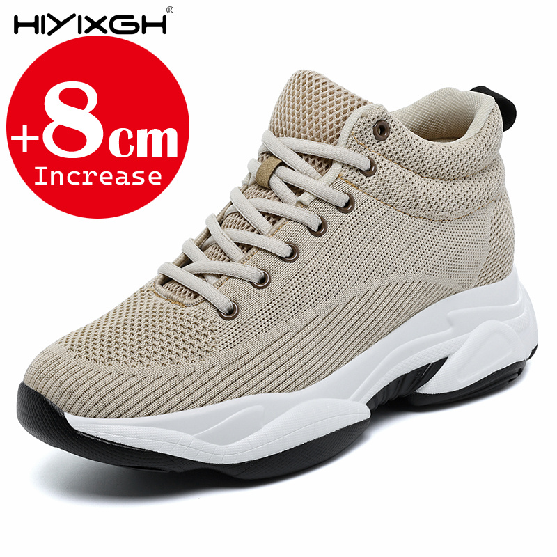 男性女性 8 センチメートル身長増加スニーカーメッシュ通気性 - Men'S Shoes To Increase Height のレビューと価格