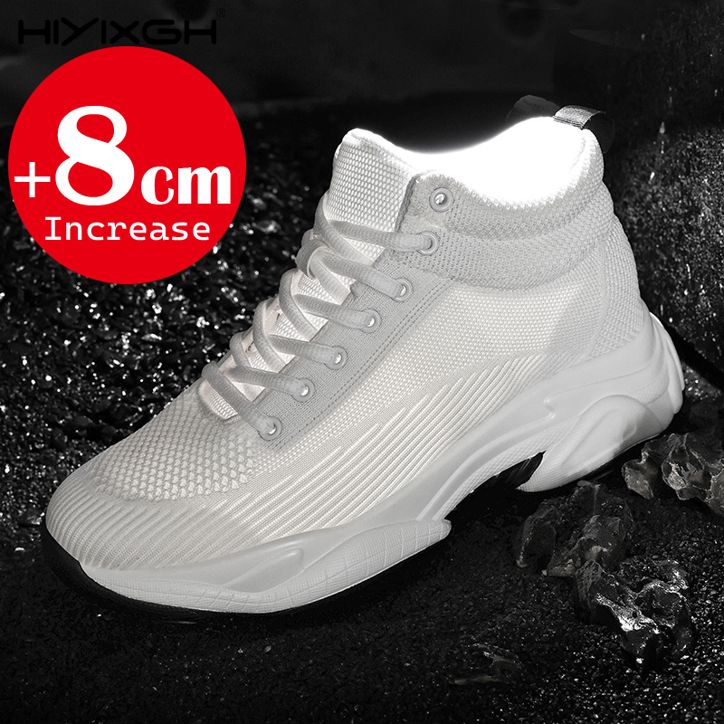 男性女性 8 センチメートル身長増加スニーカーメッシュ通気性 - Men'S Shoes To Increase Height のレビューと価格