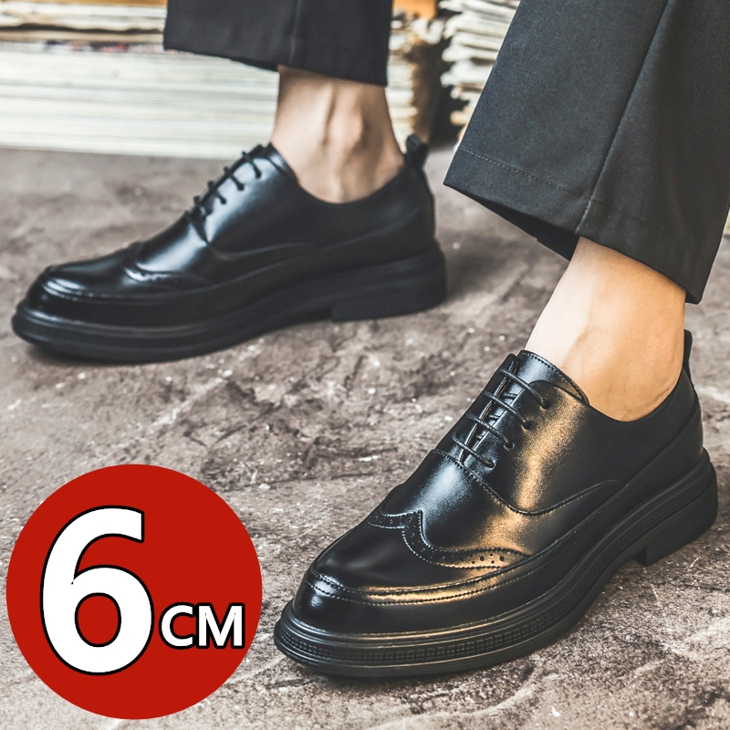 メンズ身長アップレザーシューズ ビジネスフォーマル レースア - Men Shoes Formal のレビューと価格