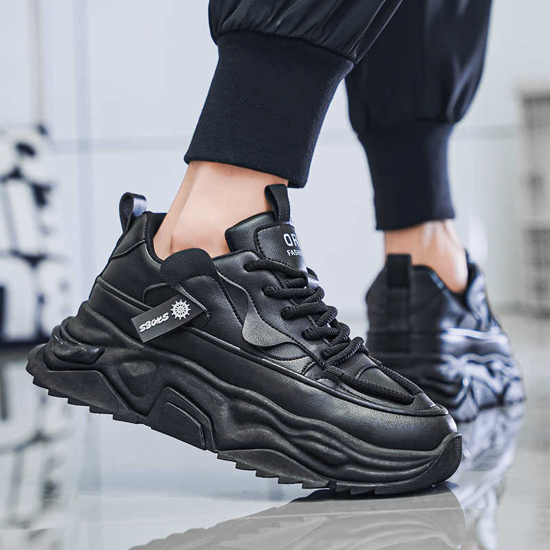 ブラック プラットフォーム テニス メンズ スポーツ ウーブ - Men Shoes Sale のレビューと価格