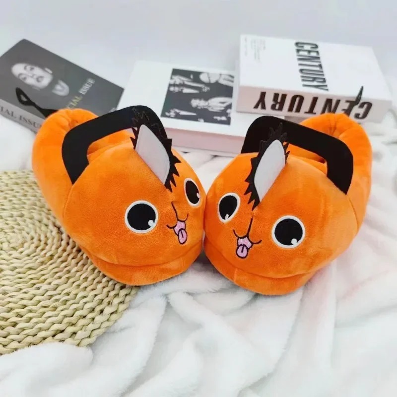 アニメチェーンソーマンポチタハウススリッパ冬靴女性暖かいふわ - Men Shoes Winter のレビューと価格