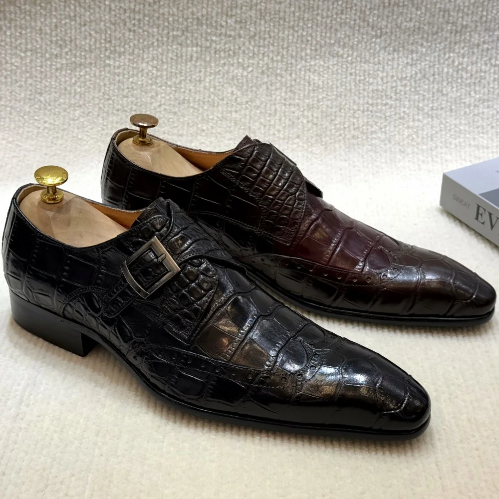 FELIX CHU メンズ 本革 スリッポン フォーマル ロ - Monk Strap Shoe のレビューと価格