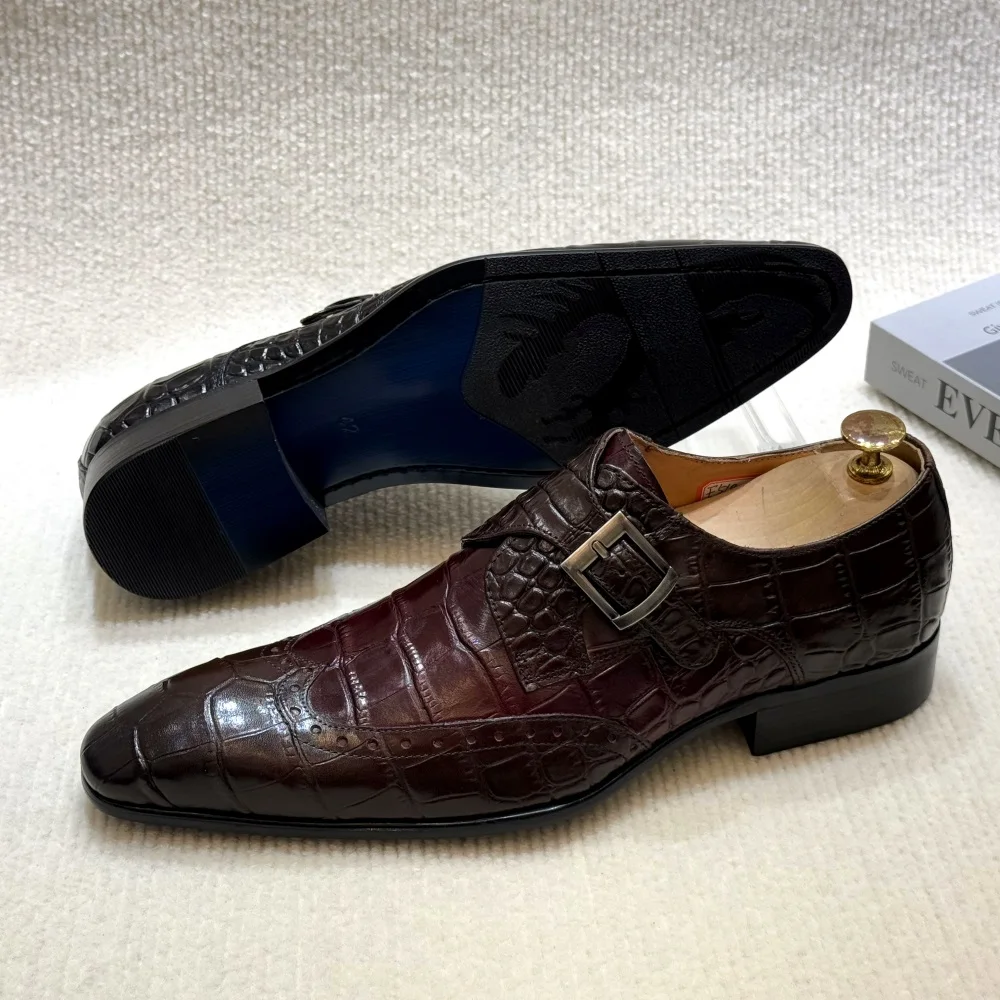 FELIX CHU メンズ 本革 スリッポン フォーマル ロ - Monk Strap Shoe のレビューと価格