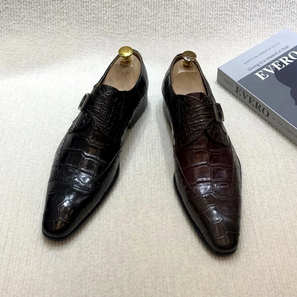 FELIX CHU メンズ 本革 スリッポン フォーマル ロ - Monk Strap Shoe のレビューと価格