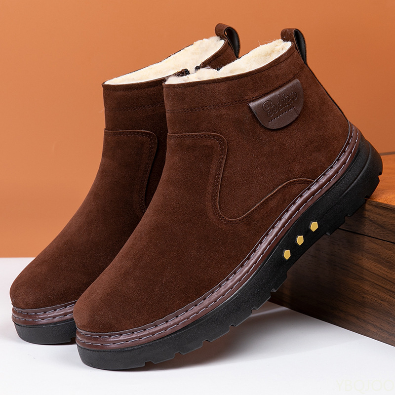 冬の新作ハイカット厚底スノーブーツ、シンプルで快適、厚底で身 - Men'S Shoes To Increase Height のレビューと価格