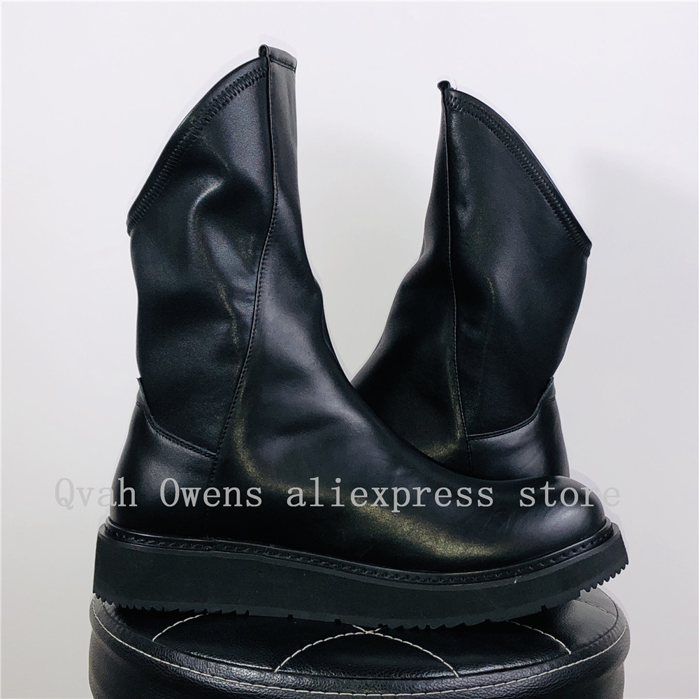 男性ハイトップブーツプラットフォームカジュアル本革スニーカー - Men Shoes Trainers のレビューと価格