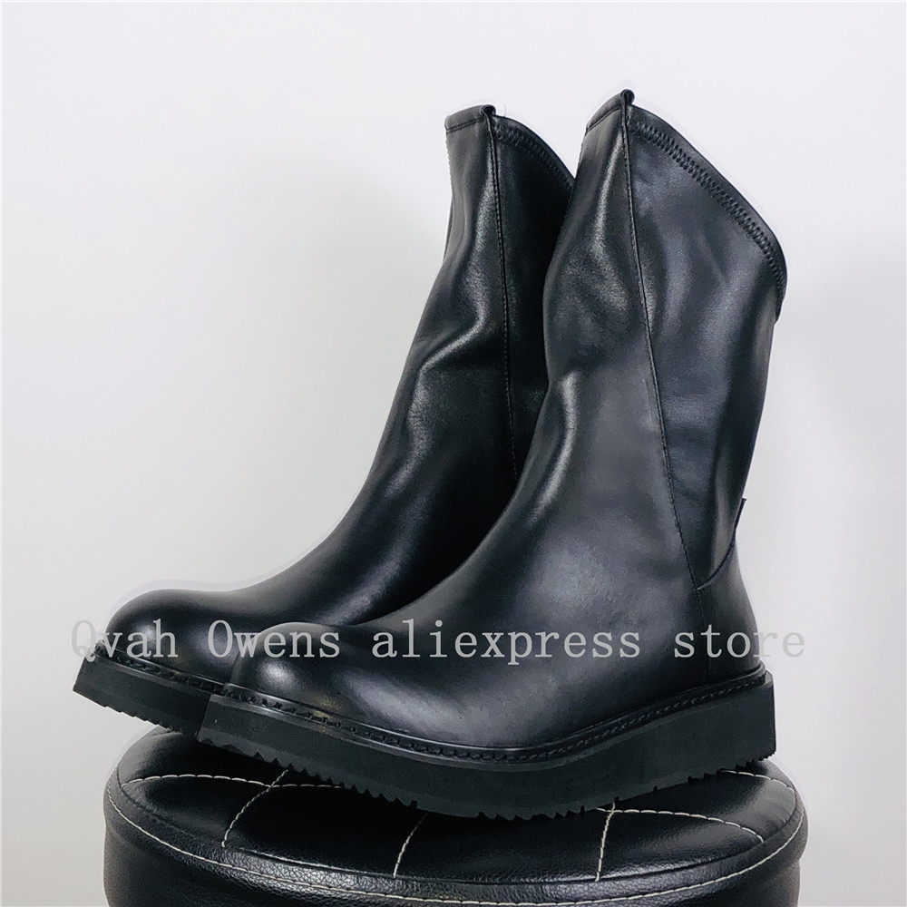 男性ハイトップブーツプラットフォームカジュアル本革スニーカー - Men Shoes Trainers のレビューと価格