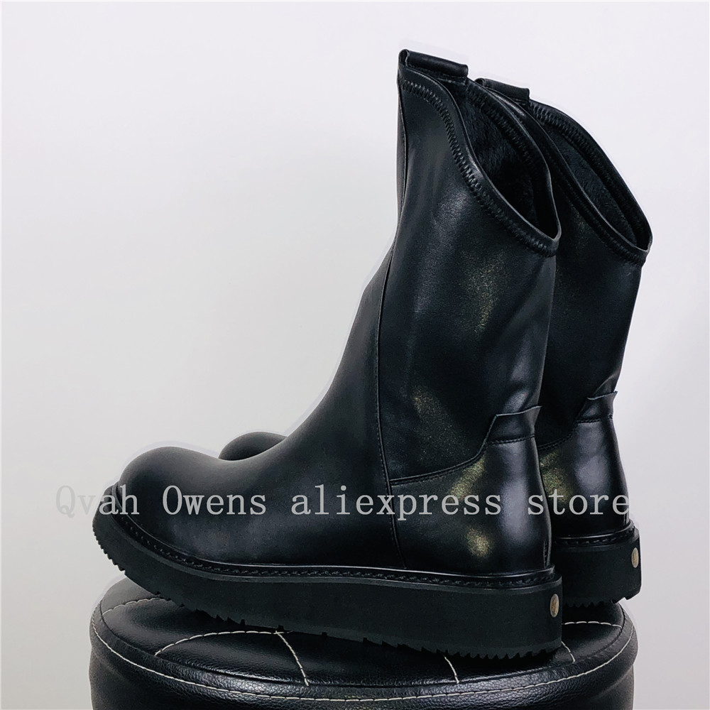 男性ハイトップブーツプラットフォームカジュアル本革スニーカー - Men Shoes Trainers のレビューと価格