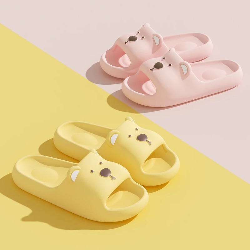 ユニセックスEVAベアーカートゥーンホームスリッパ、ソフトで - Men Shoes Size To Women のレビューと価格
