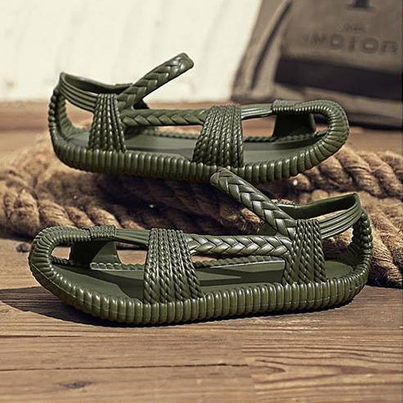 レトロローマンサンダルスポーツサンダル男性夏の屋外カップルビ - Men Shoes On Cloud のレビューと価格
