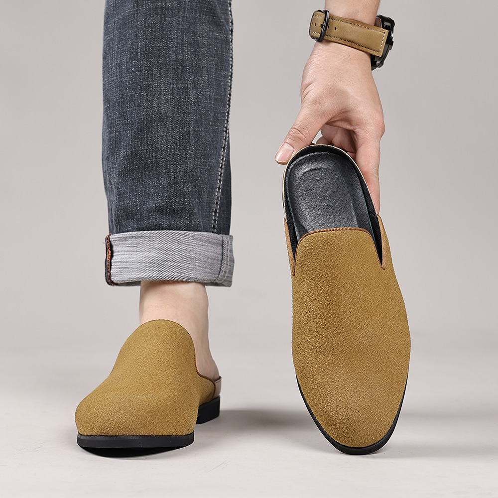 スエードミュール男性用ローファーフォーマルスリッパ男性用デザ - Men Shoes Formal のレビューと価格