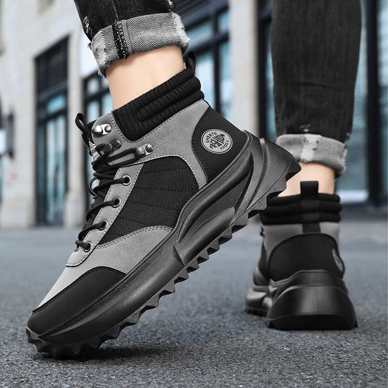 冬用厚底ローファーシューズ メンズブーツシューズ メンズスニ - Men Shoes Offer のレビューと価格