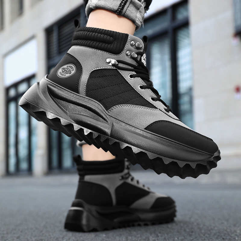 冬用厚底ローファーシューズ メンズブーツシューズ メンズスニ - Men Shoes Offer のレビューと価格