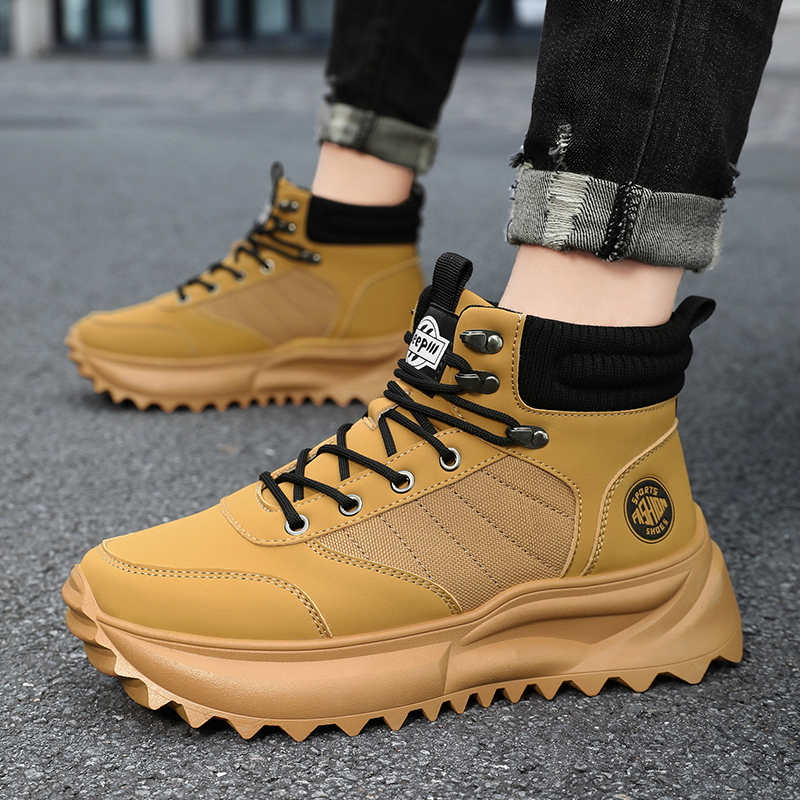冬用厚底ローファーシューズ メンズブーツシューズ メンズスニ - Men Shoes Offer のレビューと価格