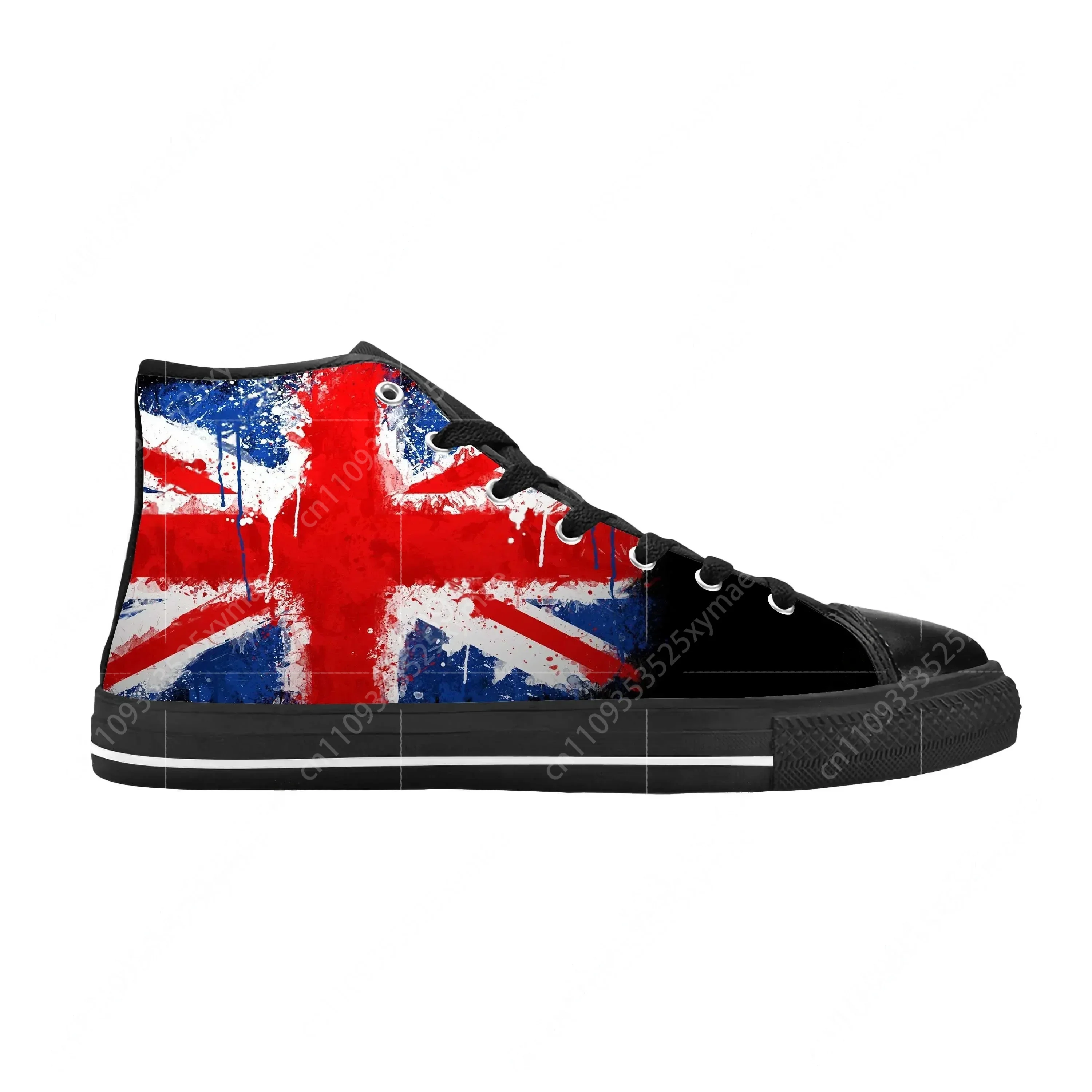 英国イングランドユニオンジャック英国旗カジュアル布靴ハイトッ - Men Shoes Uk のレビューと価格
