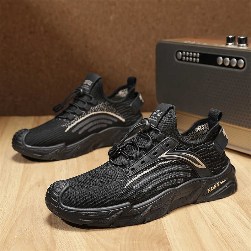 PU レザー厚いヒールグリーントレーナー織り男性トレーナーシ - Men Shoes Trainers のレビューと価格