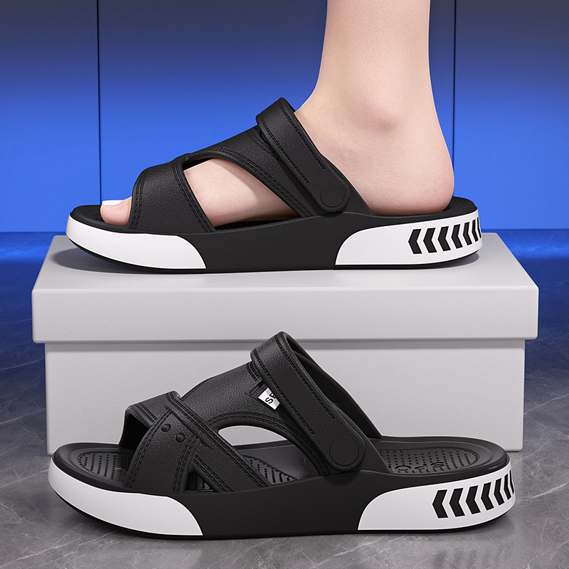 メンズサマースリッパ　おしゃれ厚底スライドサンダル　滑り止め - Men Shoes Sale のレビューと価格