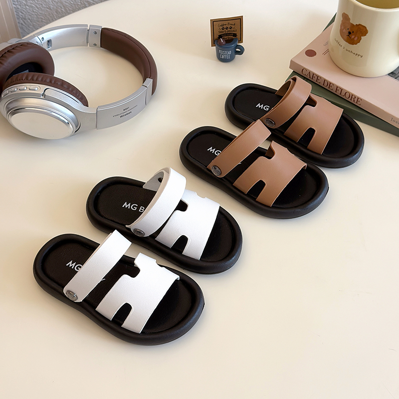 ファッション春子供サンダル夏の新靴少年少女スリッパソフト底ノ - Velcro Strap Sandal のレビューと価格