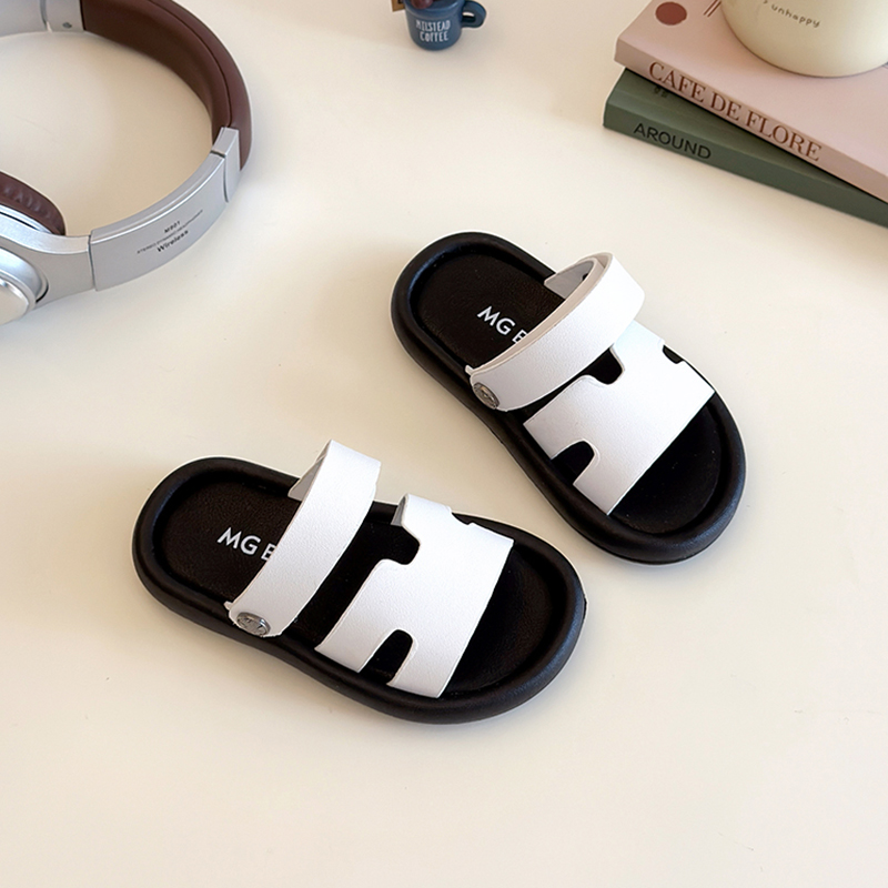 ファッション春子供サンダル夏の新靴少年少女スリッパソフト底ノ - Velcro Strap Sandal のレビューと価格