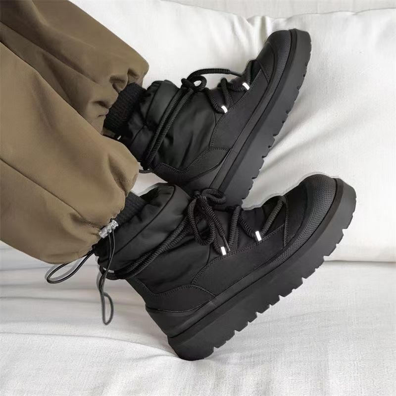 デザイナー新作メンズスノーブーツ冬用ハイカットアンクルブーツ - Men'S Shoes Qn のレビューと価格