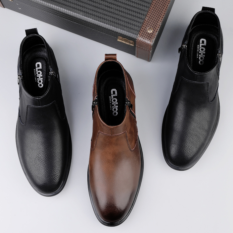 CLOHOO 手作りメンズブーツ ビジネスカジュアル 牛革  - Men'S Shoes Qn のレビューと価格