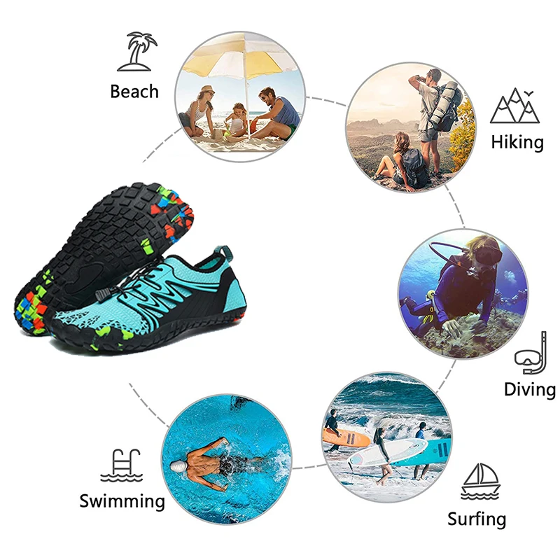 ユニセックスクイックドライウォーターシューズ、ウォーターシュ - Men'S Shoes Vibram のレビューと価格