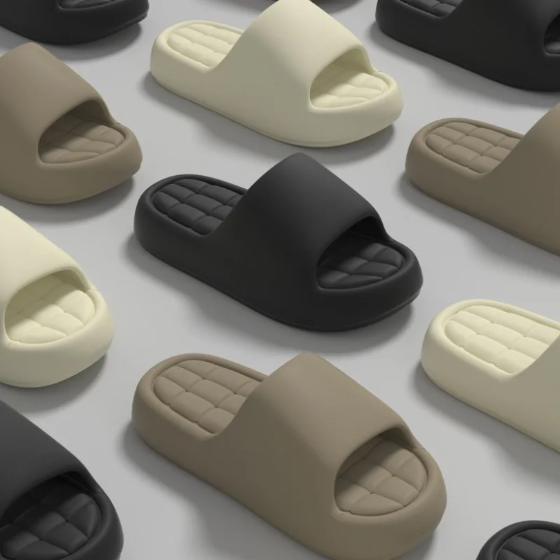 クラウドスリッパ レディース チェック柄 サマーサンダル ビ - Men Shoes Size To Women のレビューと価格
