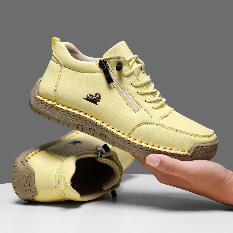 女性用スニーカー手作りレザーカジュアルシューズアウトドアソフ - Men'S Shoes Qn のレビューと価格