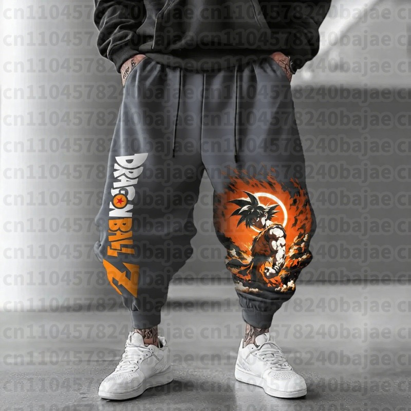 ドラゴンボール Z アニメグラフィック男性ジョガーパンツルー - Men Shoes Joggers のレビューと価格