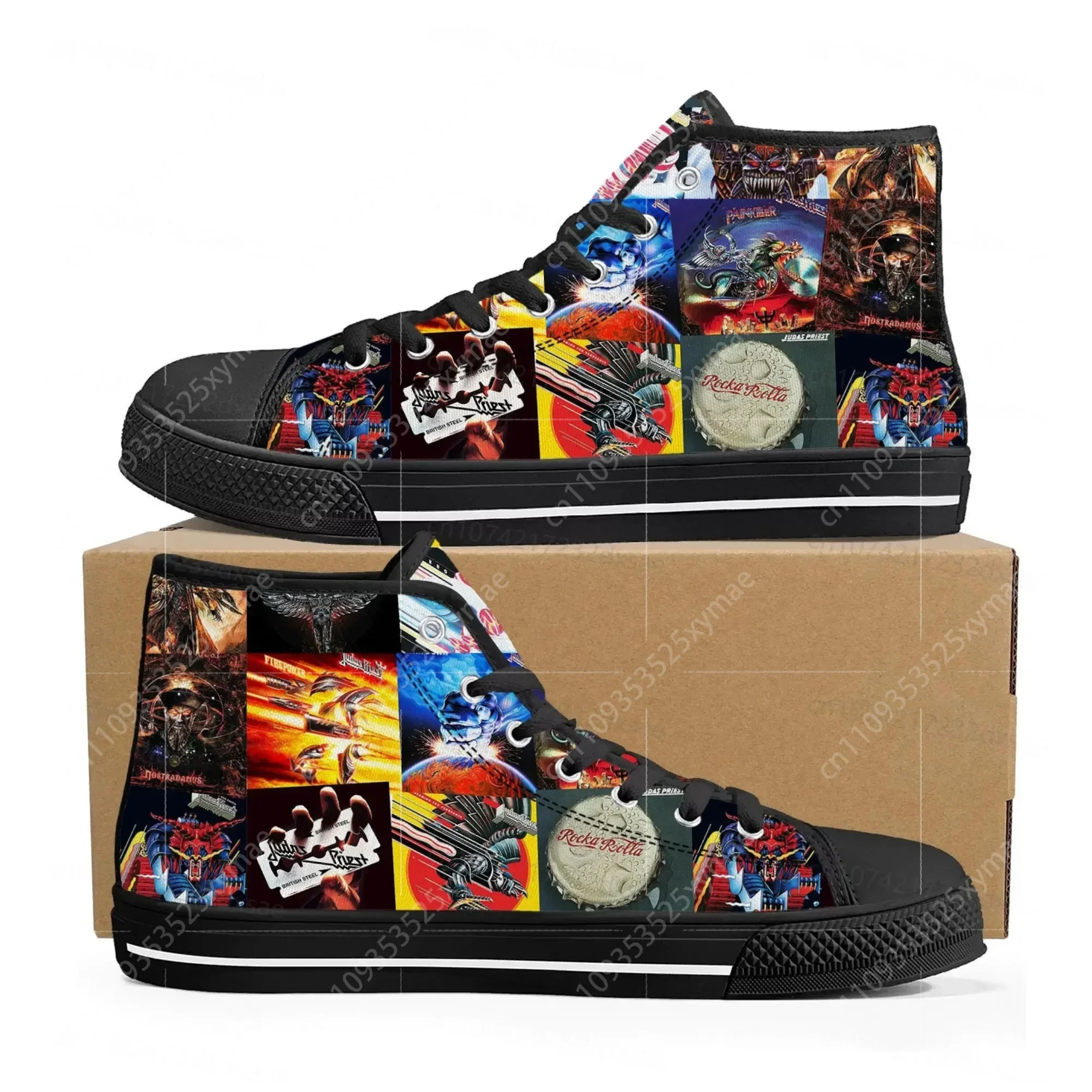 ジューダス・プリーストヘビーメタルロックバンドハイトップ高品 - Men'S Shoes Qn のレビューと価格