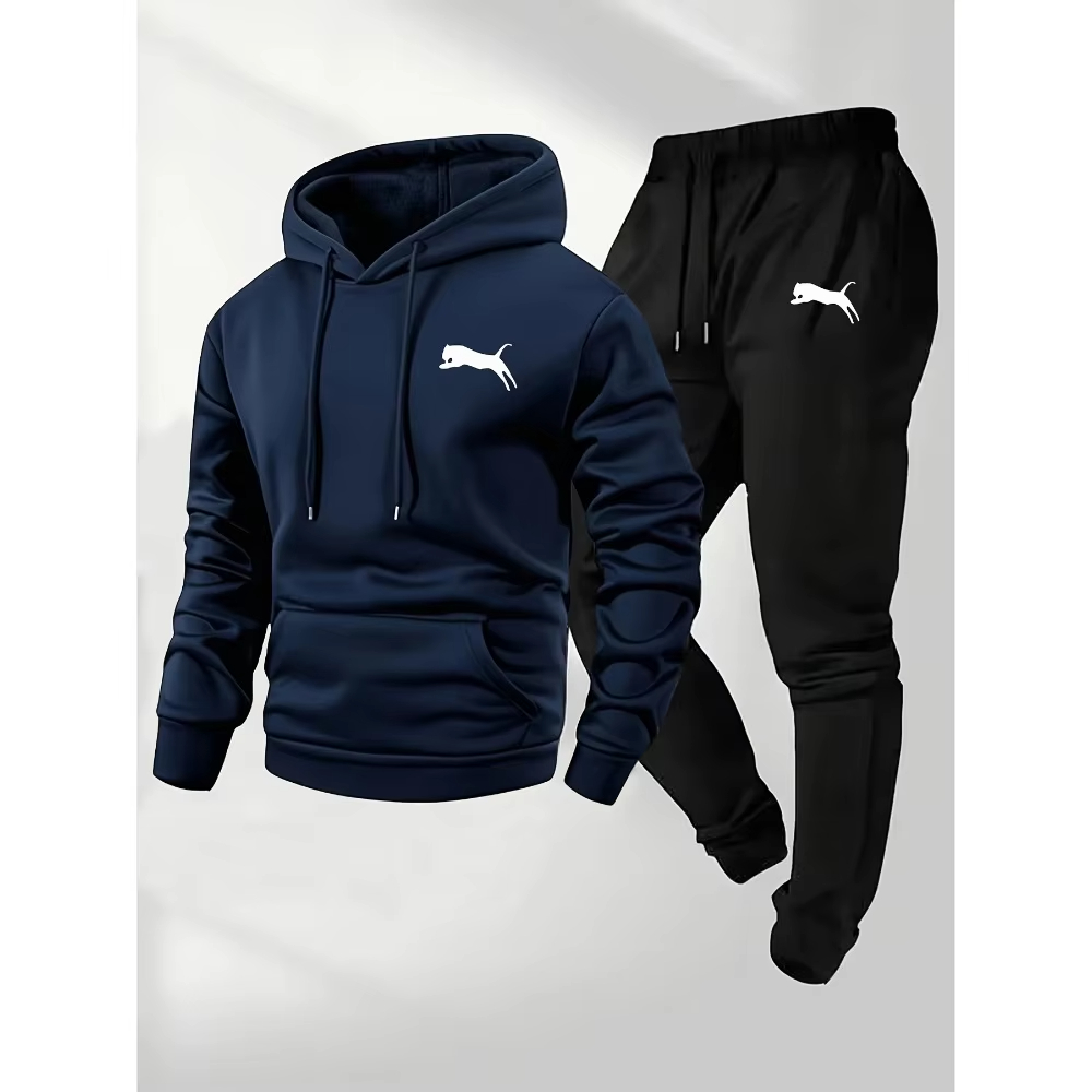 2026年売れ筋メンズフード付きスウェット＆パンツセットカジ - Men Shoes Joggers のレビューと価格
